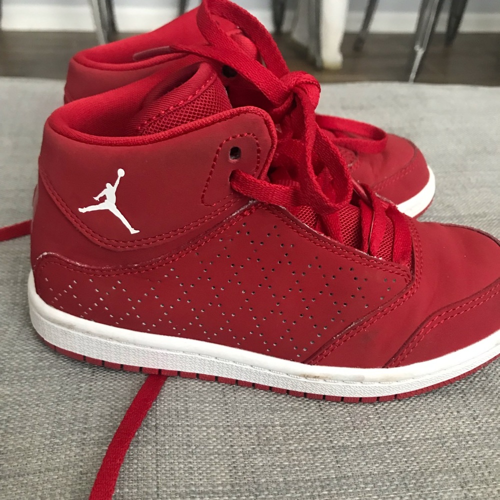 Boys red Jordan’s